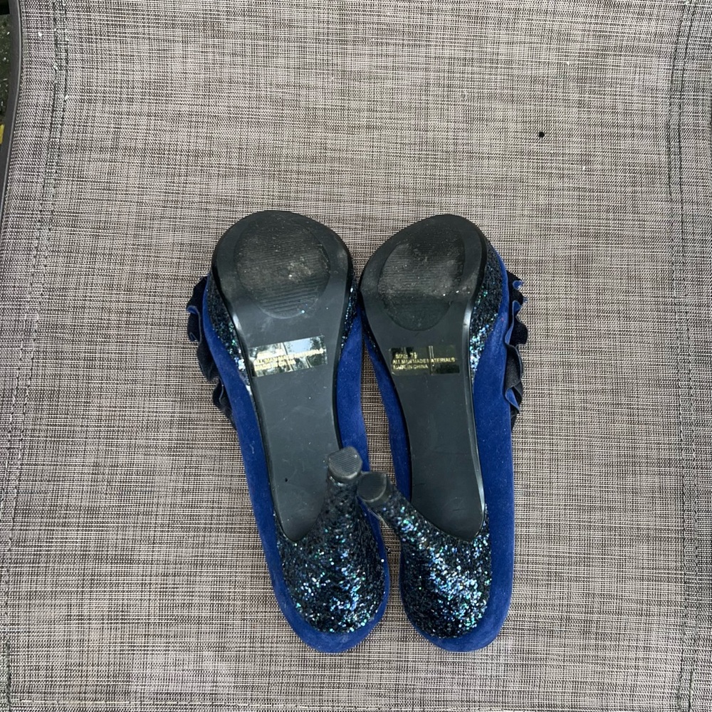 Daytrip Blue Glitter Heels - Picture 5 of 6